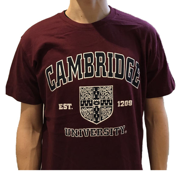 Cambridge University T-shirt - Official Licenced Apparel of the Famous University of Cambridge
