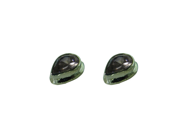 Pink Topaz Oval Stud Earrings - Sterling Silver