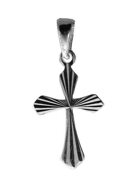 Small Cross Pendent - Religious - Plain Sterling Silver