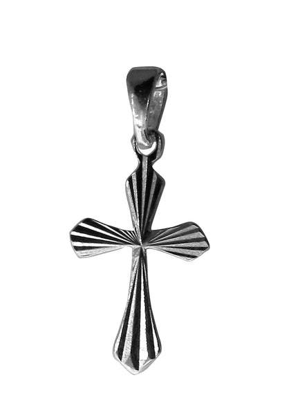 Small Cross Pendent - Religious - Plain Sterling Silver