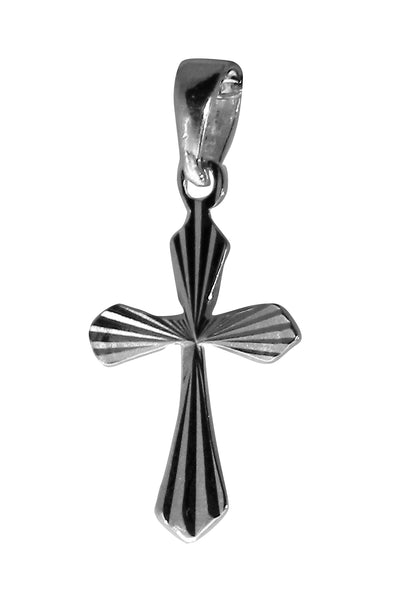 Small Cross Pendent - Religious - Plain Sterling Silver