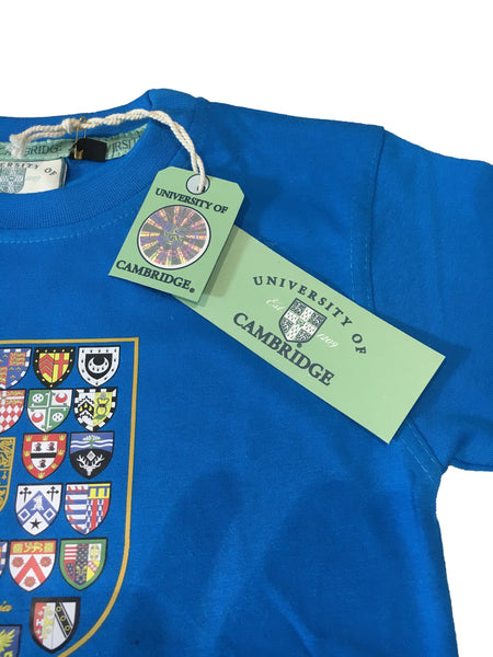 Kids Cambridge College Crest T-shirt - Official Apparel of the Famous Univeristy of Cambridge