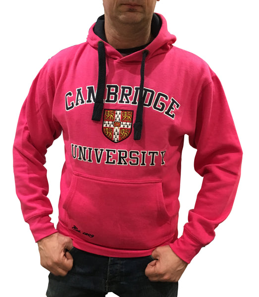 Cambridge University Embroidered Hoodie - Pink - Official Apparel