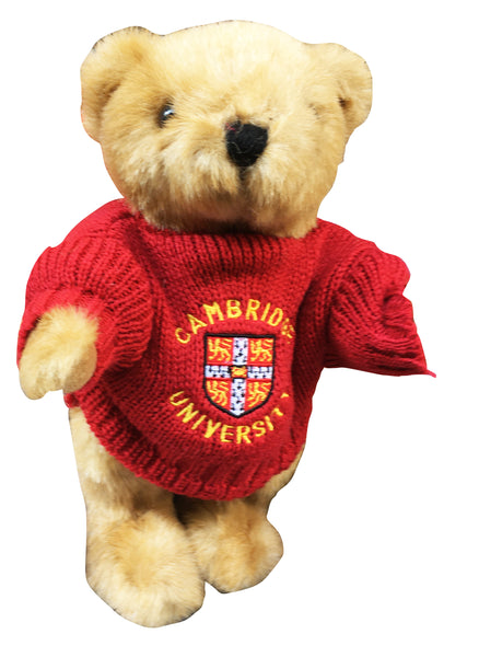 Cambridge University Plush Soft Toy - Buster Bear with Cambridge University Sweater - Official Licenced product