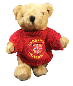 Cambridge University Plush Soft Toy - Buster Bear with Cambridge University Sweater - Official Licenced product