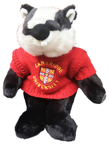 Cambridge University Plush Soft Toy - Bill Badger with Sweater - Official Licenced product