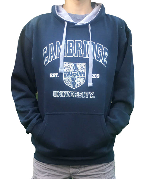Cambridge University Printed Hoody - Navy - Official Licenced Apparel