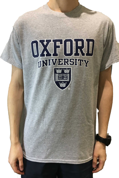 Oxford University T-Shirt - Light Grey Printed Design - Official Licenced Apparel