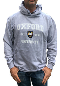 Oxford University Printed Hoody - Grey - Official Apparel of the Famous University of Oxford