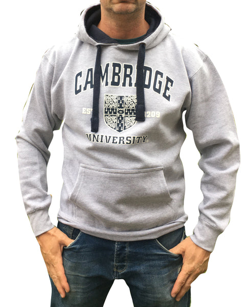 Cambridge University Printed Hoody - Grey - Official Licenced Apparel
