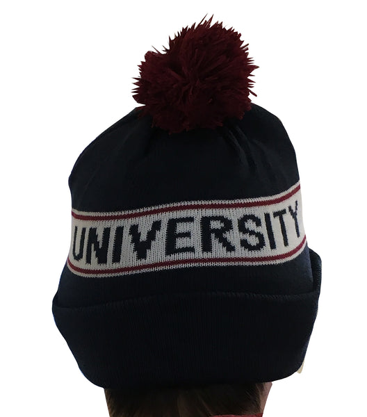 Oxford University Beanie with Pom Pom - Navy Colour - Official Licenced Apparel