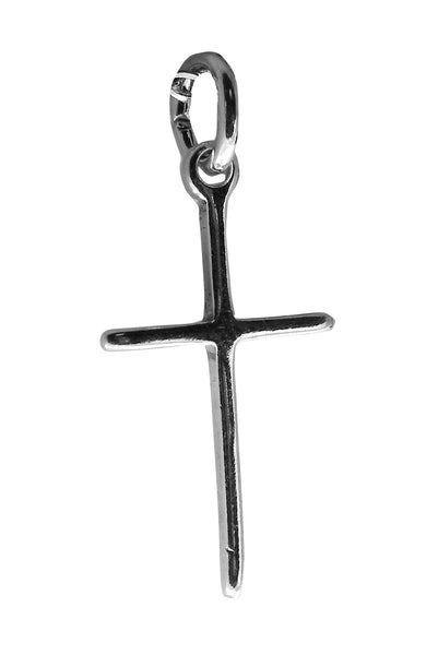 Small Cross Pendent - Religious - Plain Sterling Silver