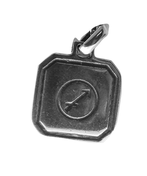 Sagittarius Zodiac Pendent - Plain Sterling Silver Sagittarius - November 22 - December 21