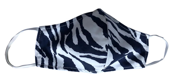 Homemade Cotton Face Mask - 1x Zebra Stripe Mask + 1x Free Random Design mask